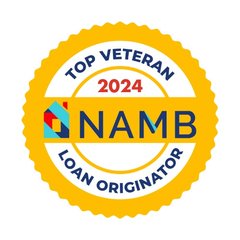 NAMB Top Veteran Loan Originator 2024 badge
