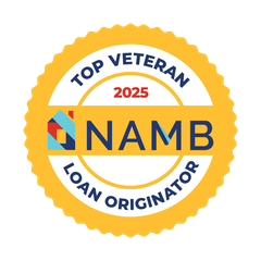NAMB Top Veteran Loan Originator 2025 badge